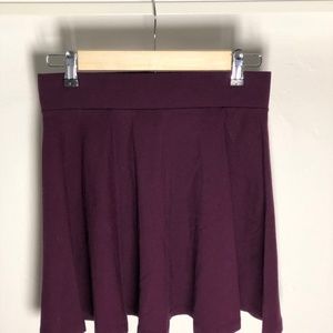 H&M Divided Maroon Skater Skirt (S)